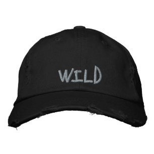 Cooler Wild Quote Lavender Lila Black Fun Bestickte Baseballkappe