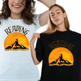 Cooler Wilder Leser Sunset Mountain T-Shirt