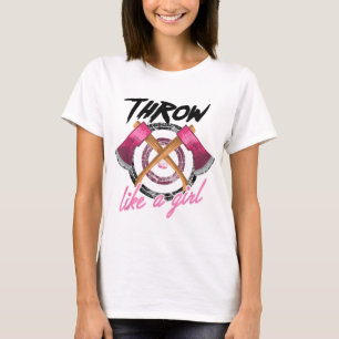Cooler Wirbel wie ein Girl-Funny-Ax, der ein Gesch T-Shirt