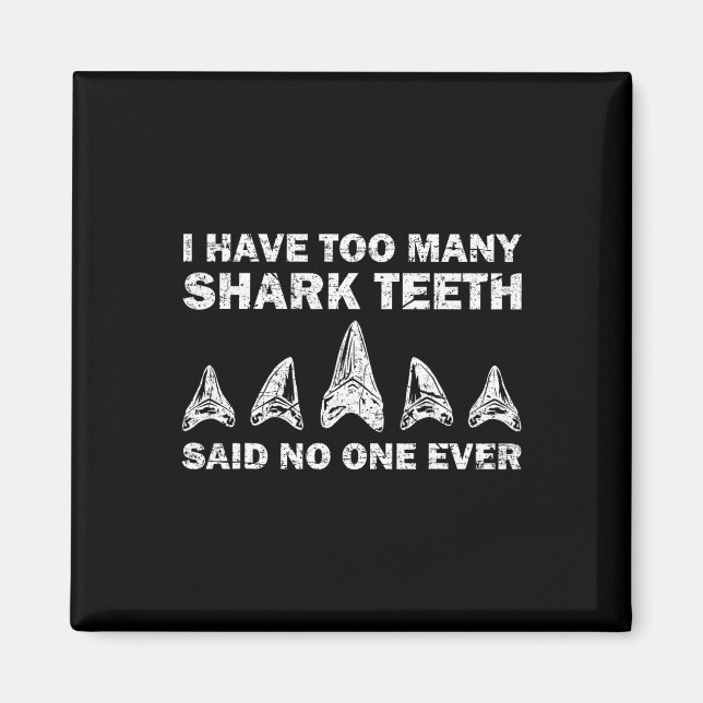 Cooler Zähne-Sammler Gift Funny Shark Zähne Magnet (Vorne)