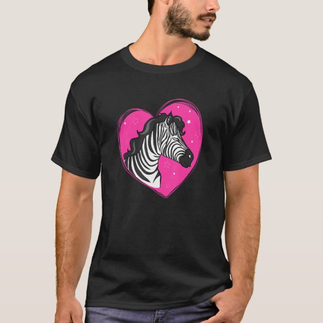 Cooler Zebra Fuuny Hipster Zebra Animals Button He T-Shirt (Vorderseite)