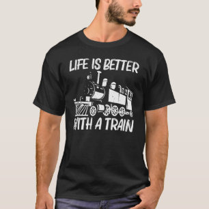 Cooler Zug für Frauen Lokomotivbahn T-Shirt