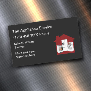 Cooler Zuhause Appliance-Versicherungsdienst Magnetische Visitenkarte