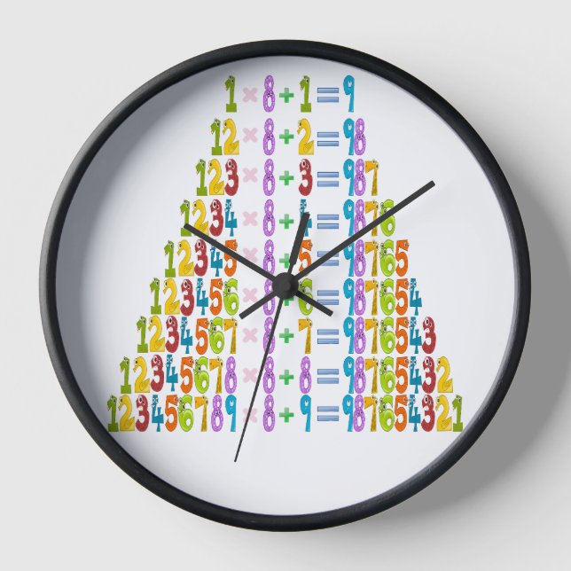 Coolere Funny Math Equations Uhr (Vorderseite)