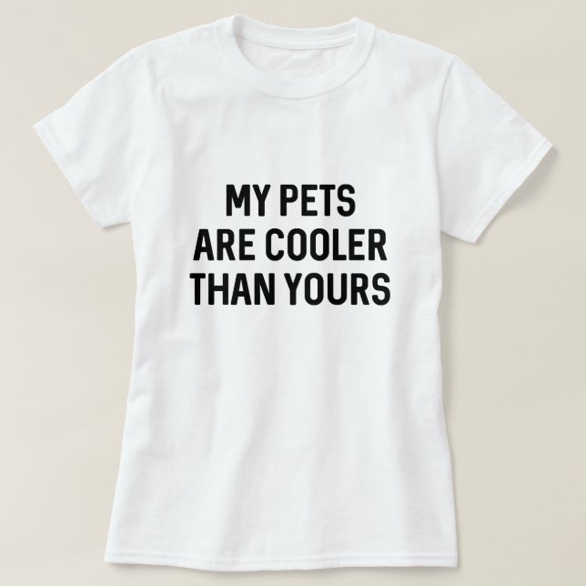 Coolere Haustiere T-Shirt (Design vorne)