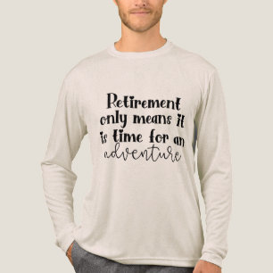 Cooles Abenteuer im Ruhestand Tri-Blend Shirt