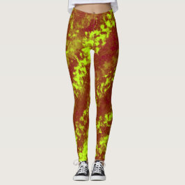 Cooles Abstraktes Crayon-Muster Leggings