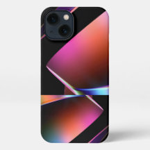 Cooles abstraktes Design auf einem iPhone-13-Gehäu