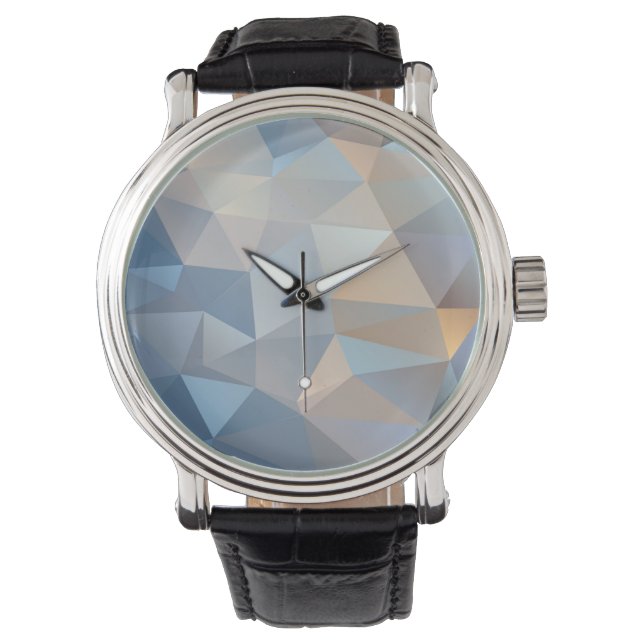 Cooles Abstraktes Dreieck-Muster Armbanduhr (Vorderseite)