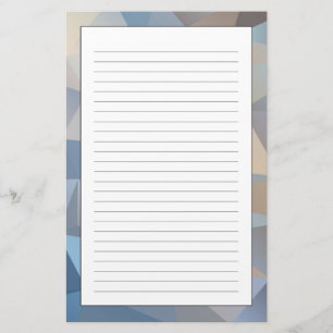 Cooles abstraktes Dreieck-Muster Briefpapier