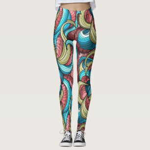 Cooles Abstraktes Muster Leggings