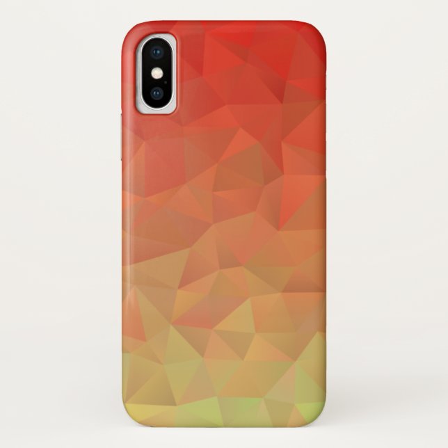 Cooles Abstraktes Polygon geometrisches Muster Case-Mate iPhone Hülle (Rückseite)
