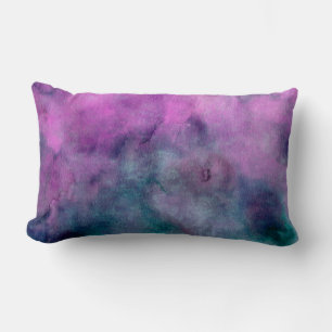 cooles abstraktes und aquamarines Kissen