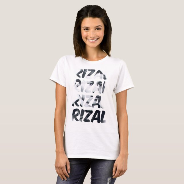 Cooles Aktivisten-Typografie-T-Shirt Jose Rizal T-Shirt (Vorne ganz)
