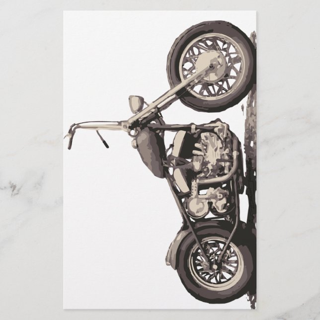 Cooles Altes Motorrad (Vorderseite)