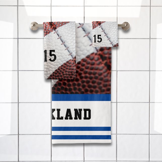 Cooles American Football Nah-Up Foto Badhandtuch Set (Von Creator hochgeladen)