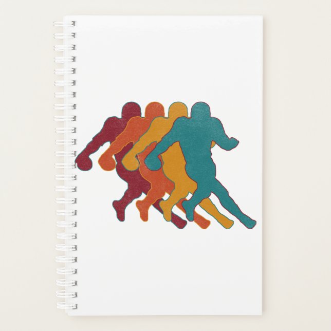 Cooles amerikanisches Fußballdesign Planer (Vorderseite)