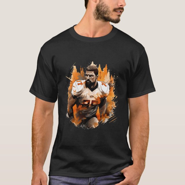 Cooles amerikanisches Fußballtraining in der Herbs T-Shirt (Vorderseite)