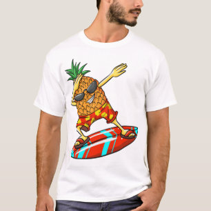Cooles Ananas Surfen Funny Fruit Surfer Fan T-Shirt