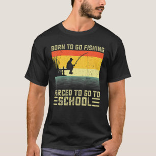 Cooles Angeln, geboren um zum Angeln zu gehen, Bas T-Shirt
