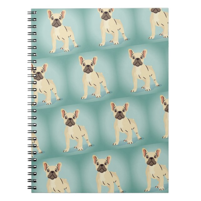 Cooles Anmerkungsbuch der französischen Bulldogge Notizblock (Vorderseite)