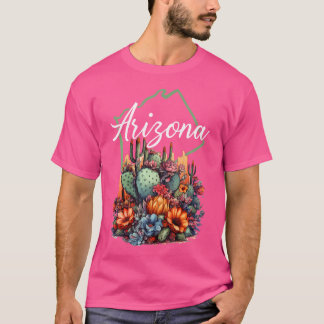 Cooles Arizona Blühende Blume Kakteen Outdoor Hiki T-Shirt