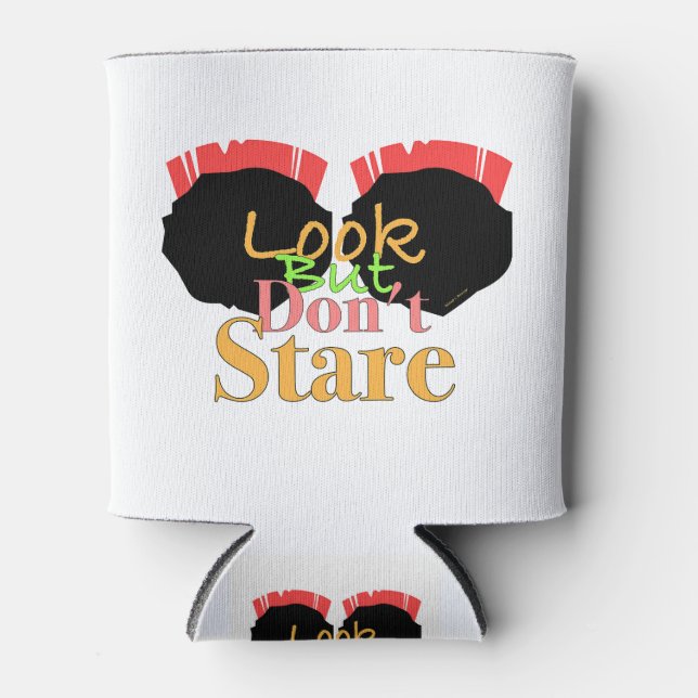 COOLES AUGE, das aussieht, aber starrt nicht Dosenkühler (Vorderseite)