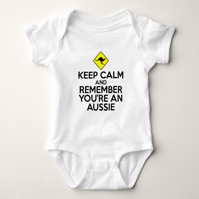 Cooles Australien Baby Strampler (Vorderseite)