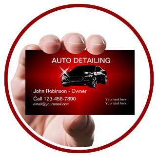 Cooles Auto mit detaillierten Visitenkarten Visitenkarte