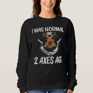 Cooles Axtwerfen für Männer Frauen Holzfäller Ziel Sweatshirt