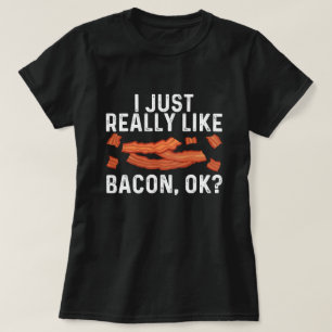 Cooles Bacon Schweinefleisch Streifen Frühstück T-Shirt