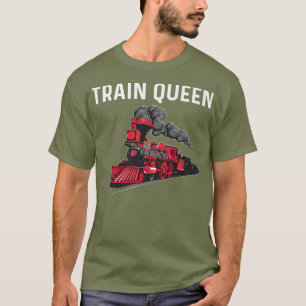 Cooles Bahngeschenk für Frauen Mama Eisenbahn T-Shirt