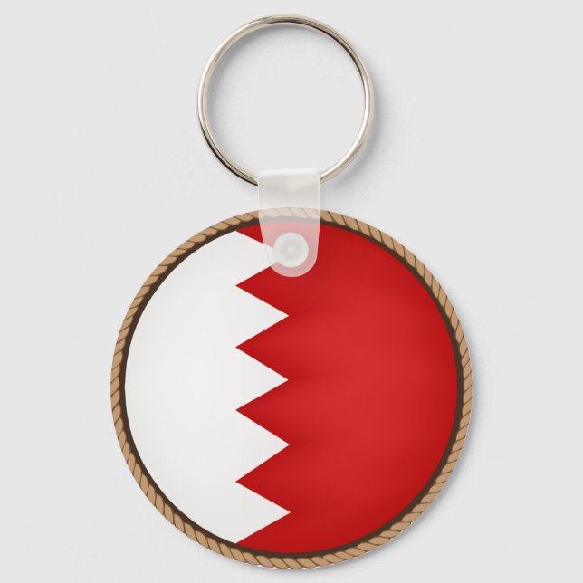 Cooles Bahrain-Flag-Siegel Schlüsselanhänger (Vorderseite)
