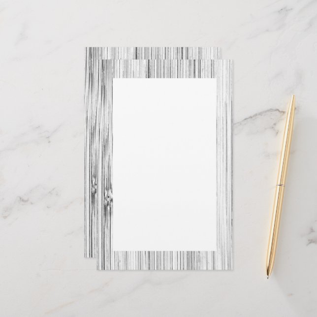 Cooles Bambusholz Briefpapier (Vorderseite/Rückseite Beispiel)