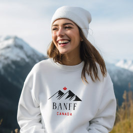 Cooles Banff Canada Mountains Ahornleaf Light Colo Sweatshirt