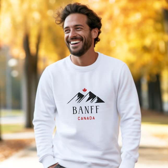 Cooles Banff Canada Mountains Ahornleaf Light Colo Sweatshirt (Von Creator hochgeladen)
