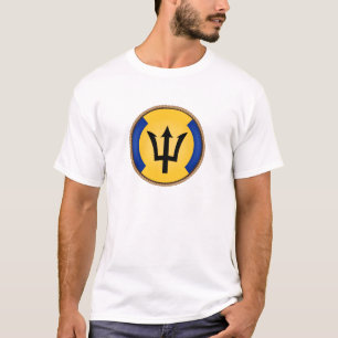Cooles Barbados-Flag-Siegel T-Shirt