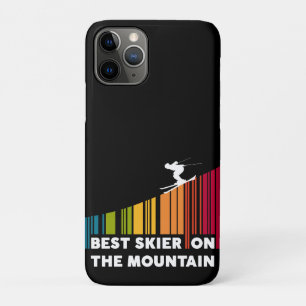 Cooles Barcode Design Bester Skifahrer auf dem Ber Case-Mate iPhone Hülle