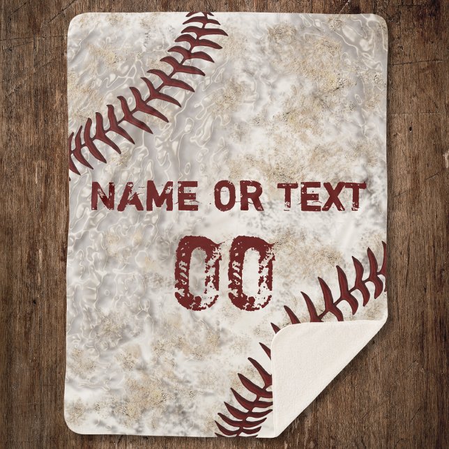 Cooles Baseball-Dekor für Boys Room, Baseball Sherpadecke (Baseball Gifts for Seniors. Vintage baseball man cave ideas. Baseball Team Gift Ideas. )