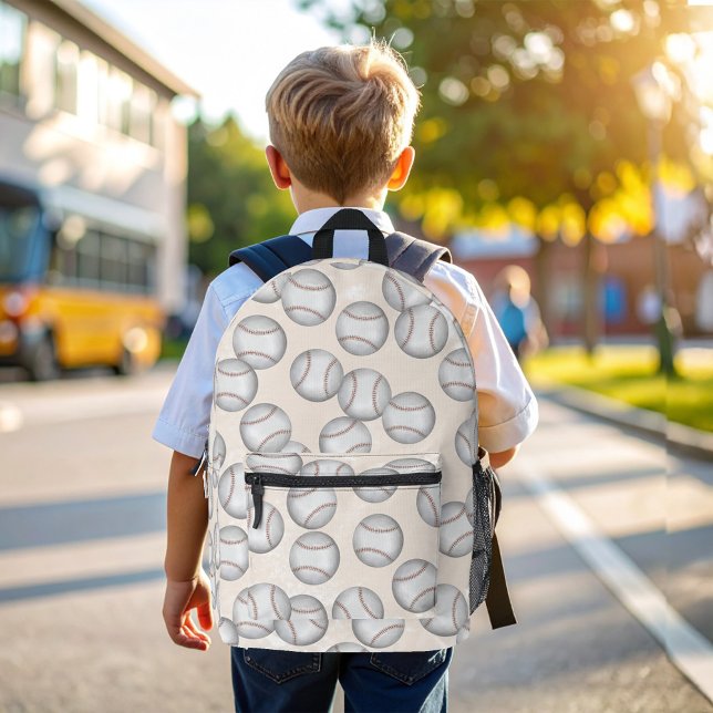 Cooles Baseball-Muster Kinder-Schule Bedruckter Rucksack (Cool Kids Baseball Pattern Backpack.)