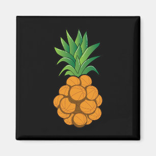 Cooles Basketball-Ananas-Design - Grafik Magnet