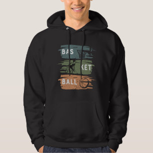 Cooles Basketball-Design mit 3 Farben Hoodie