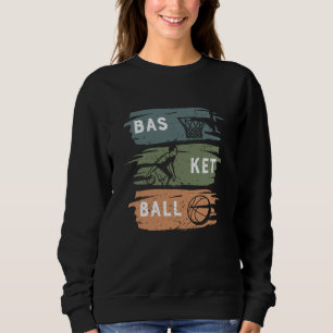 Cooles Basketball-Design mit 3 Farben Sweatshirt