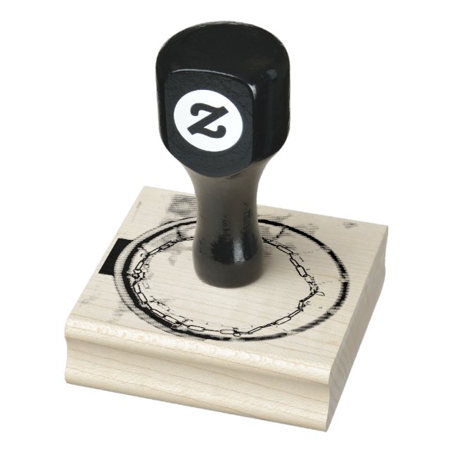 Cooles Basketballdesign Gummistempel (Stempel)