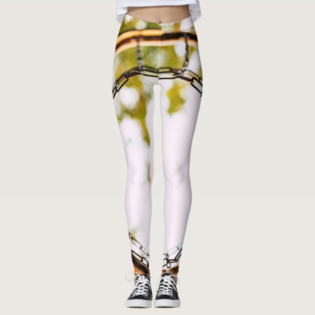 Cooles Basketballdesign Leggings (Vorderseite)