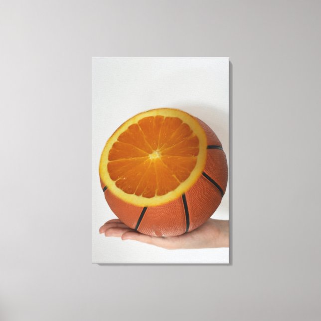 Cooles Basketballdesign Leinwanddruck (Vorderseite)