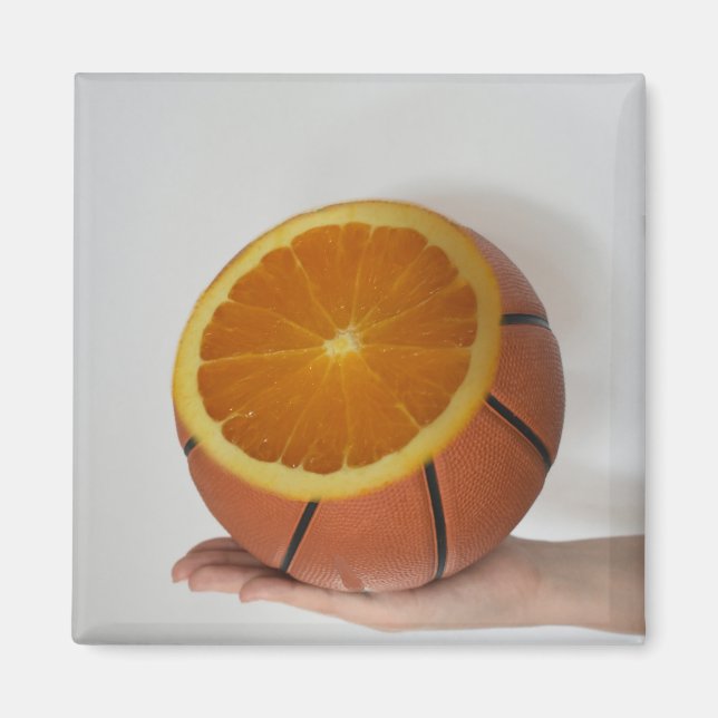 Cooles Basketballdesign Magnet (Vorne)