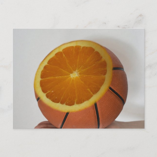 Cooles Basketballdesign Postkarte (Vorderseite)