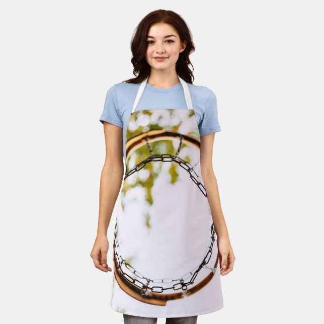 Cooles Basketballdesign Schürze (Getragen)