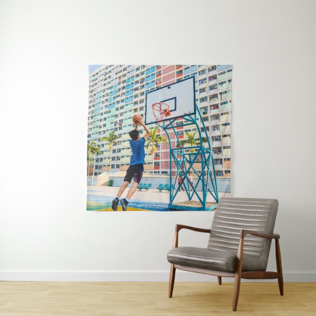 Cooles Basketballgeschenk Wandteppich (Beispiel)